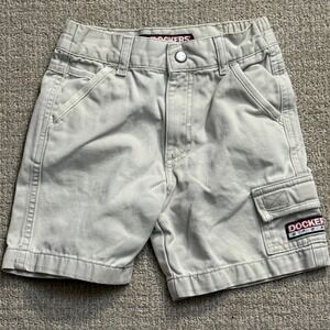Dockers Sport Khaki Shorts Cargo Pockets Adjustable Waist Kids Size 2T